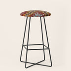 Aboriginal Art Authentic â Mountains Stool Gallery Image 1