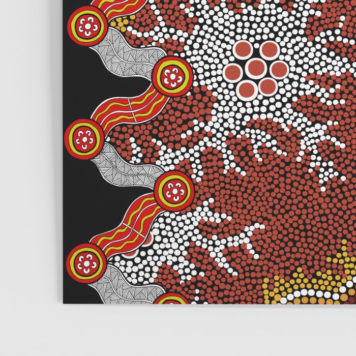 Aboriginal Art Authentic â Mountains Poster Gallery Image 3
