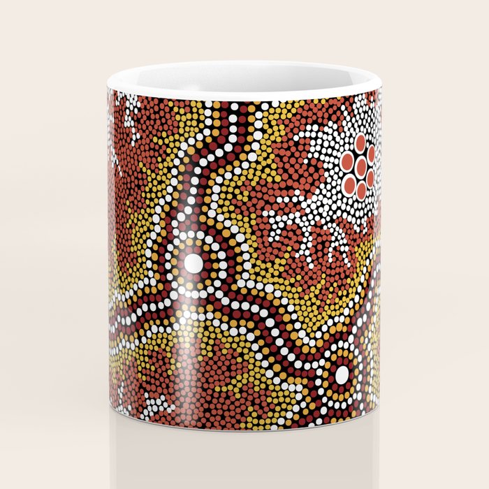 Aboriginal Art Authentic â Mountains Coffee Mug Gallery Image 4