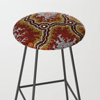 Aboriginal Art Authentic â Mountains Stool Gallery Image 2