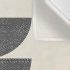 Half Circle 3 - Grey Wall Tapestry Gallery Image 3