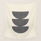 Half Circle 3 - Grey Wall Tapestry Gallery Image 4