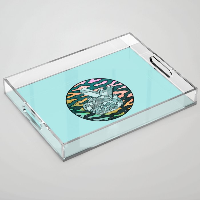 Aquarius Crystal Acrylic Tray Gallery Image 1