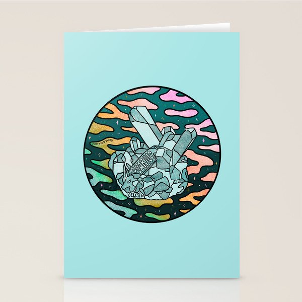 Aquarius Crystal Stationery Card Gallery Image 2