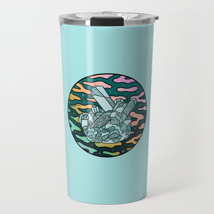 Aquarius Crystal Travel Mug Gallery Image 1