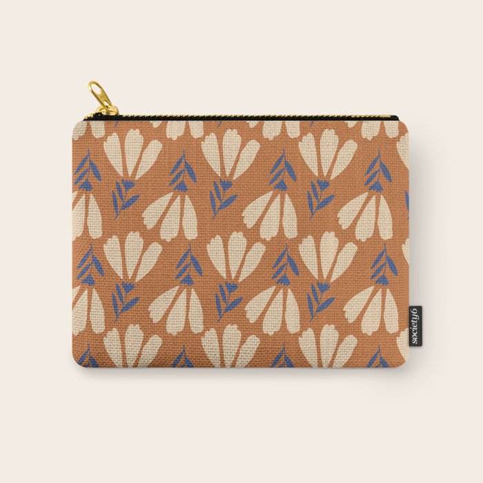Winter Flower Pattern Carry All Pouch Gallery Image 1