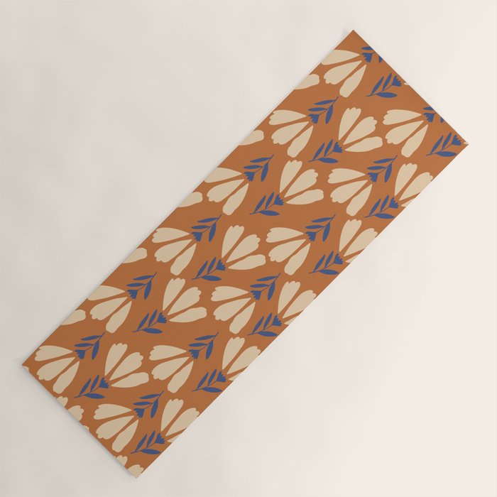 Winter Flower Pattern Yoga Mat Gallery Image 1
