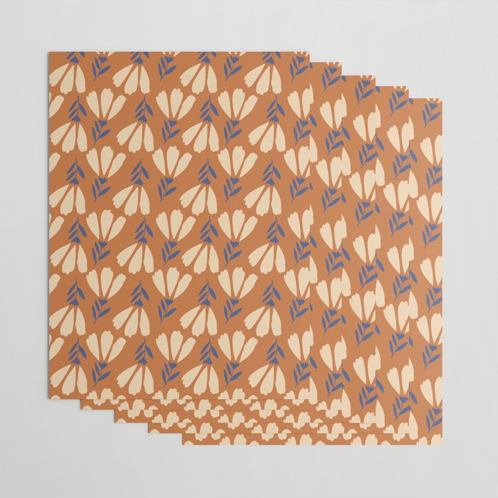 Winter Flower Pattern Wrapping Paper Gallery Image 3