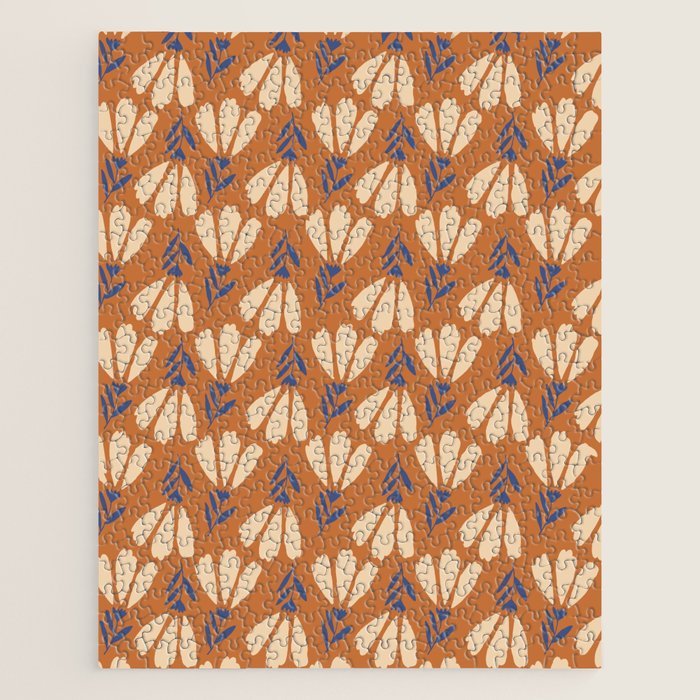 Winter Flower Pattern Jigsaw Puzzle Gallery Image 1