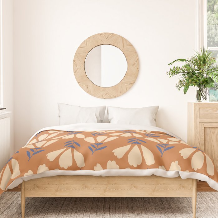Winter Flower Pattern Duvet Cover Gallery Image 3