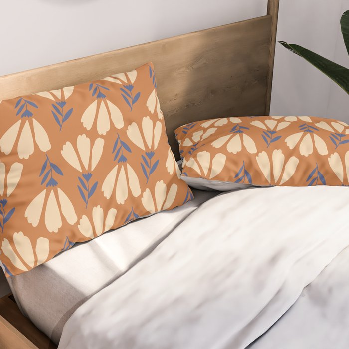 Winter Flower Pattern Pillow Sham Gallery Image 2