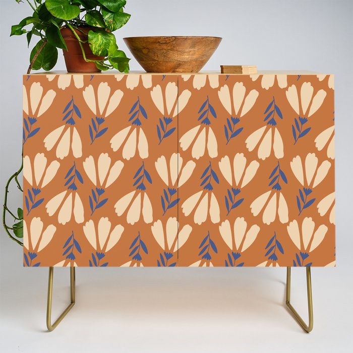 Winter Flower Pattern Credenza Gallery Image 1