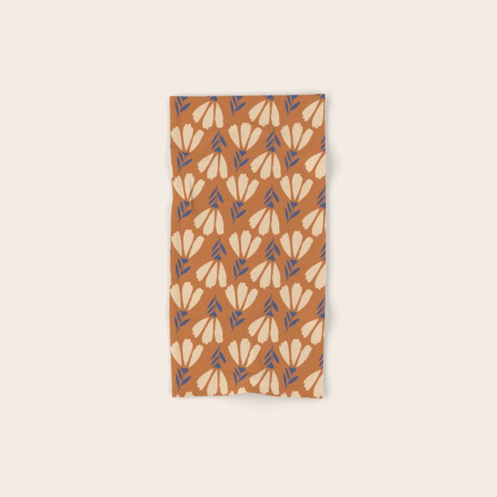Winter Flower Pattern Bath Towel Gallery Image 1