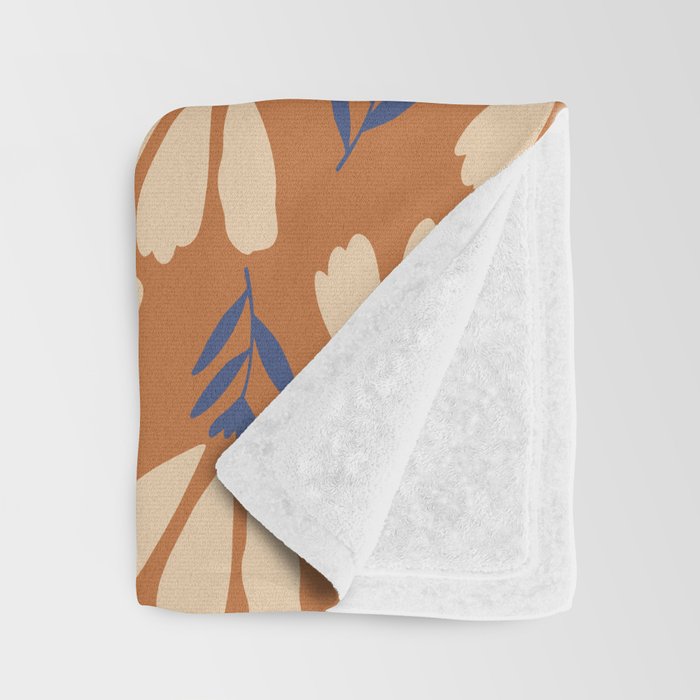 Winter Flower Pattern Throw Blanket Gallery Image 3