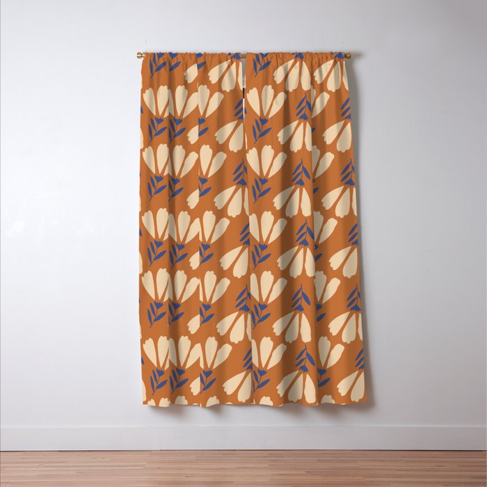 Winter Flower Pattern Window Curtain Gallery Image 3