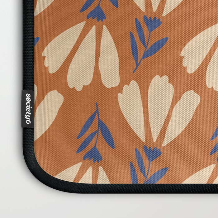 Winter Flower Pattern Laptop Sleeve Gallery Image 3