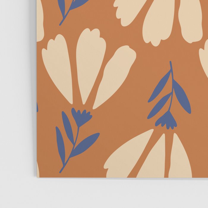 Winter Flower Pattern Poster Gallery Image 3