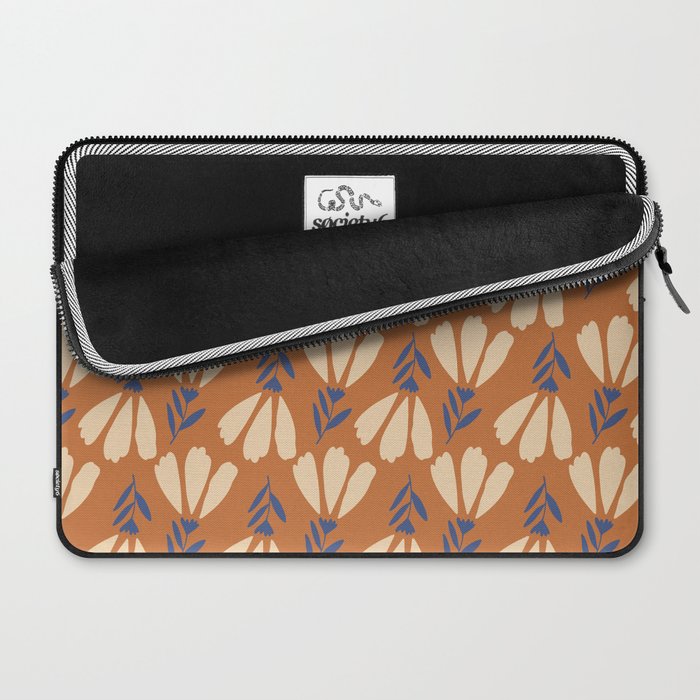 Winter Flower Pattern Laptop Sleeve Gallery Image 2