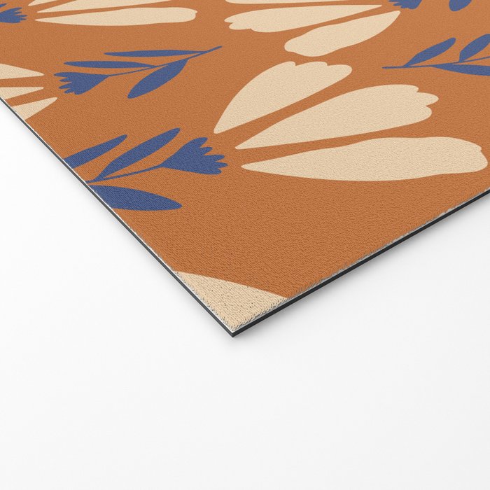 Winter Flower Pattern Welcome Mat Gallery Image 2