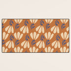 Winter Flower Pattern Desk Mat Gallery Image 3