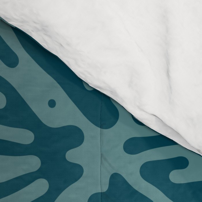 Organic Matter in Dark Teal Comforter Gallery Image 4