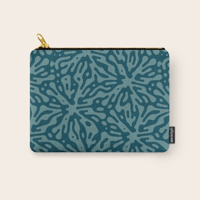 Organic Matter in Dark Teal Carry All Pouch Gallery Image 1