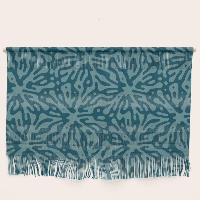 Organic Matter in Dark Teal Wall Hanging Gallery Image 1