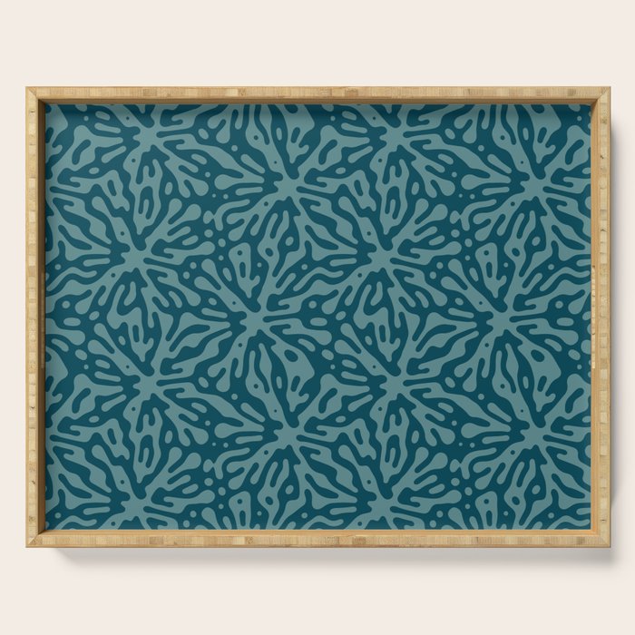 Organic Matter in Dark Teal Serving Tray Gallery Image 1