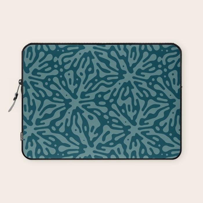 Organic Matter in Dark Teal Laptop Sleeve Gallery Image 1