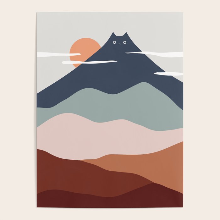 Cat Landscape 21 Poster Gallery Image 1