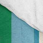 Classic Stripes XXVII - Beachy Blue and Green Comforter Gallery Image 4
