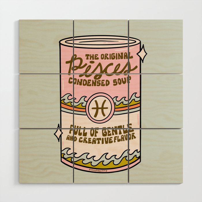 Pisces Soup Wood Wall Art Gallery Image 1
