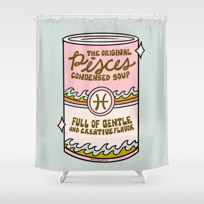 Pisces Soup Shower Curtain Gallery Image 1