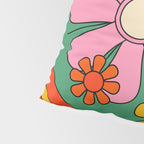 Groovy Floral Daydream Colorful Retro 60s 70s Flowers Pillow Sham Gallery Image 4