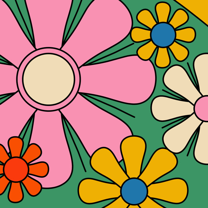 Groovy Floral Daydream Colorful Retro 60s 70s Flowers Coffee Mug Gallery Image 2
