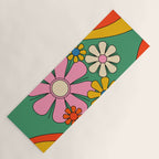 Groovy Floral Daydream Colorful Retro 60s 70s Flowers Yoga Mat Gallery Image 1