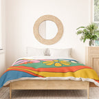 Groovy Floral Daydream Colorful Retro 60s 70s Flowers Duvet Cover Gallery Image 3