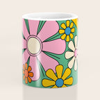 Groovy Floral Daydream Colorful Retro 60s 70s Flowers Coffee Mug Gallery Image 4