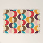 Mid Century Modern Circles Welcome Mat Gallery Image 1