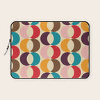Mid Century Modern Circles Laptop Sleeve Gallery Image 1