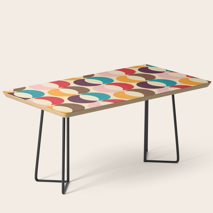 Mid Century Modern Circles Coffee Table Gallery Image 1