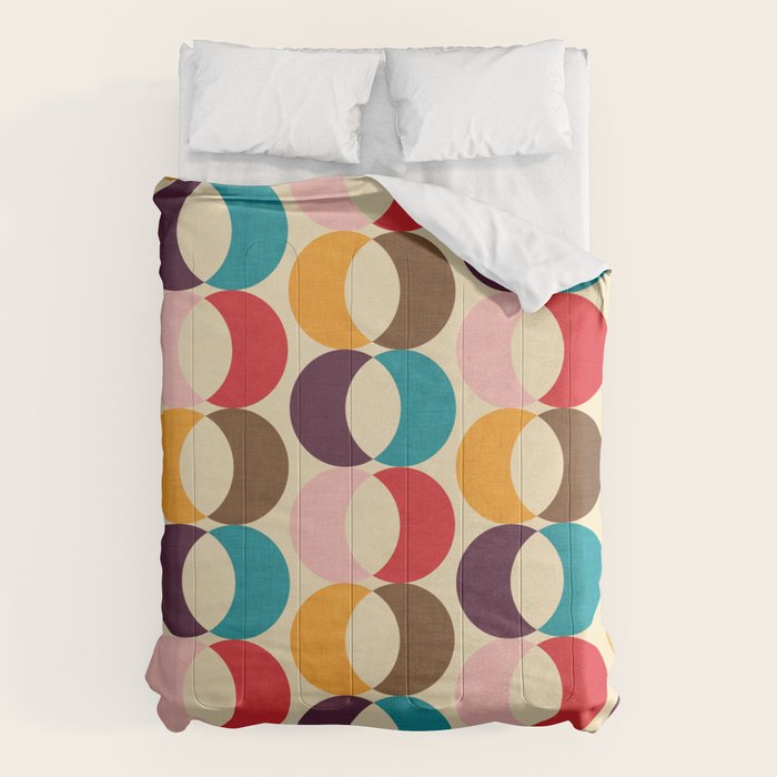 Mid Century Modern Circles Comforter Gallery Image 6