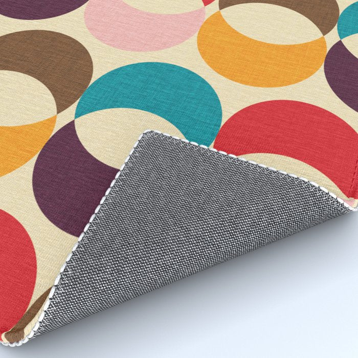 Mid Century Modern Circles Rug Gallery Image 4