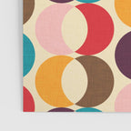 Mid Century Modern Circles Poster Gallery Image 3
