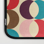 Mid Century Modern Circles Laptop Sleeve Gallery Image 3