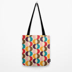 Mid Century Modern Circles Tote Bag Gallery Image 2