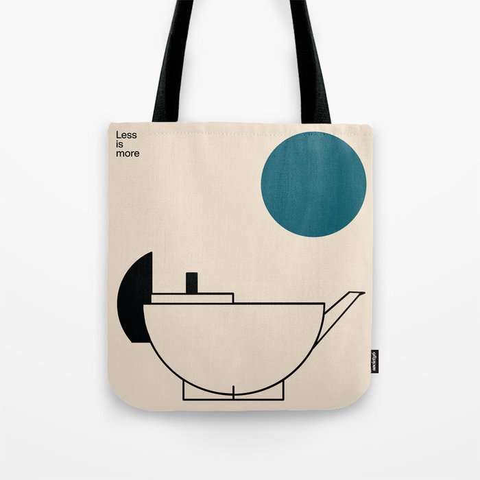 Teapot, Marianne Brandt, Mid Century Modern Art Print, Bauhaus Print Tote Bag Gallery Image 1