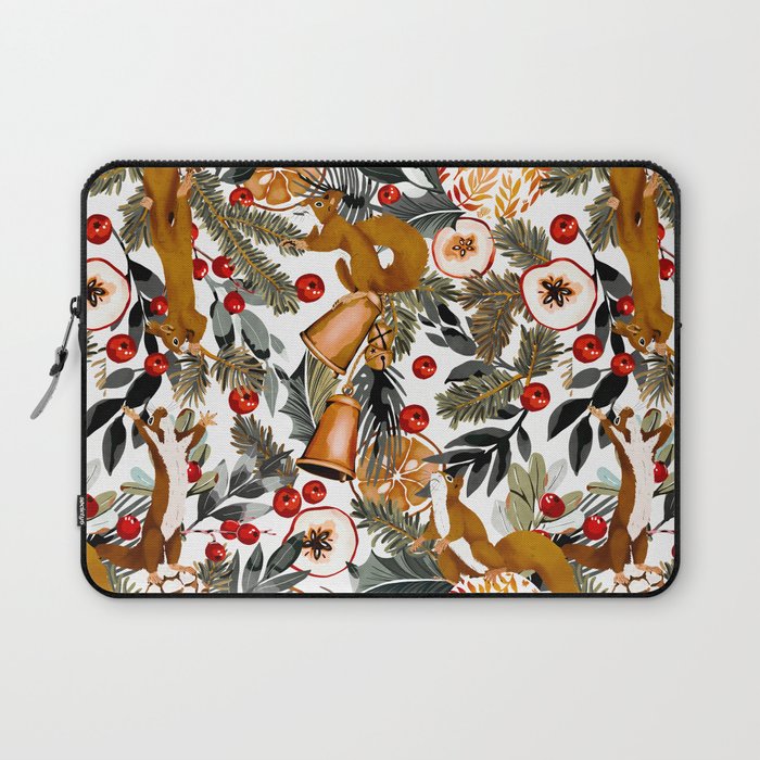 Squirrels on the Christmas tree I Laptop Sleeve Gallery Image 1