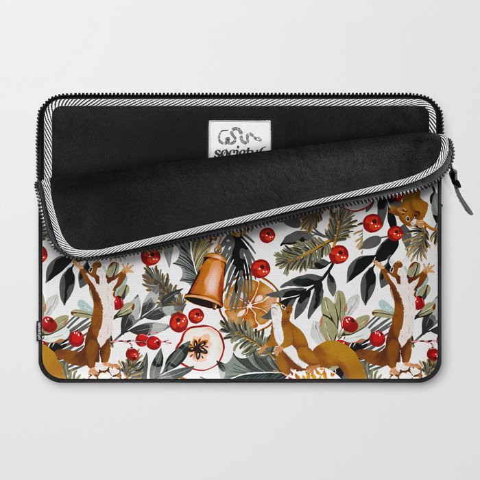 Squirrels on the Christmas tree I Laptop Sleeve Gallery Image 2
