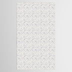 Vintage Trailing Floral - Blue and White Tablecloth Gallery Image 2